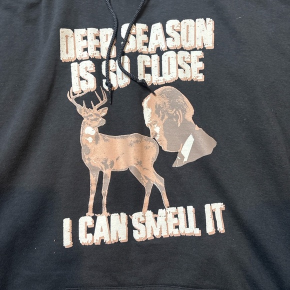 Men's Black Graphic Hoodie - Picture 2 of 4